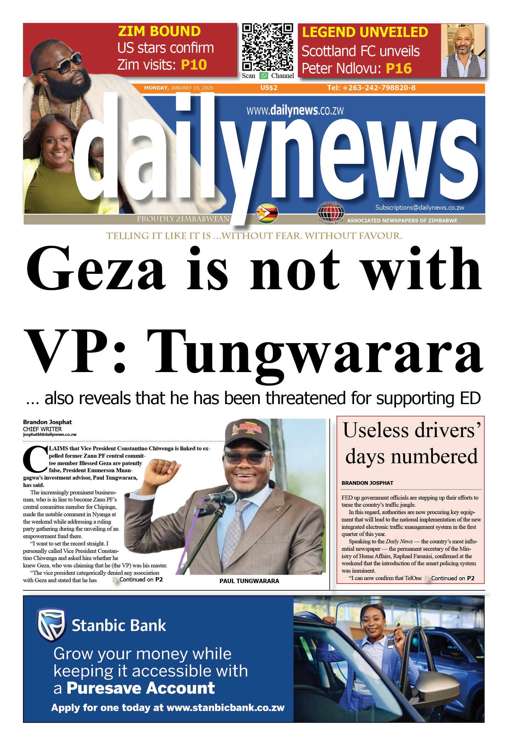 Monday 19 January 2026